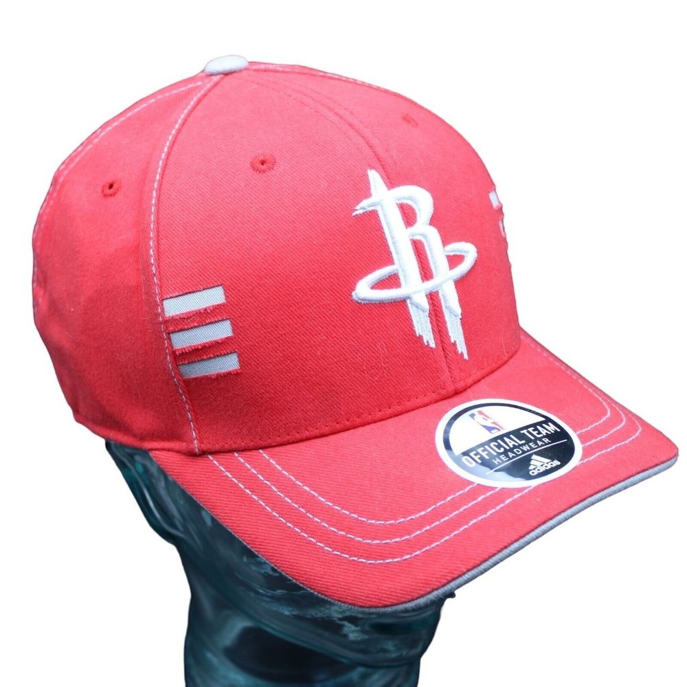 Houston Rockets Embroidered Logo NBA Official Team Adidas Hook & Loop Hat Cap